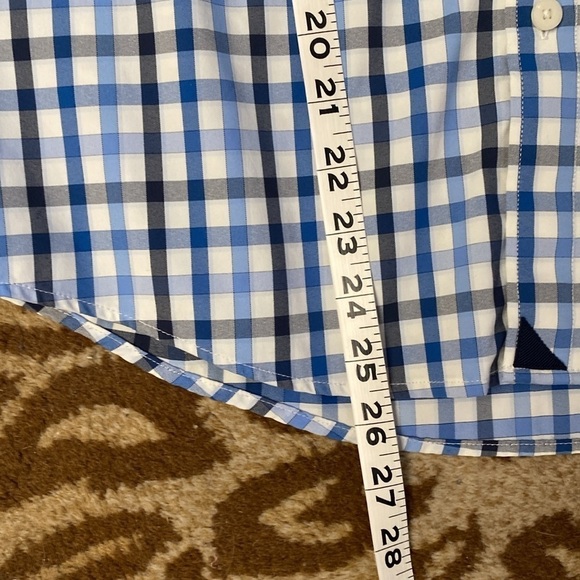 Untuckit Men's M Long Sleeve Multi Color Check Shirt button up Blue casual cool - Picture 8 of 10